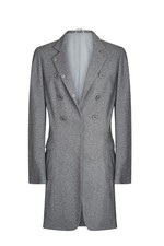 Brunello Cucinelli Mantel mit Kaschmir und Seide 46 L-XL grau