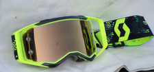 Scott Prospect MX Motocross Enduro Brille Amplifier Gold Chrome  neon-gelb.