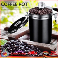 1.5L Kaffeedose Kaffeebehälter Edelstahl Aromadose Luftdicht mit Löffel Bür
