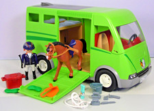 PLAYMOBIL  aus 6928 Pferdetransporter Fahrzeug mit 2 Betten Reiter Pferd Zubehör