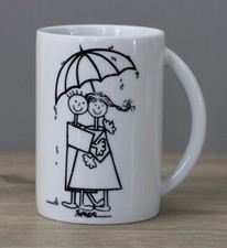 Waechtersbach Wächtersbach Skandal Motiv 2 Henkelbecher Kaffeetasse Höhe 10,7 cm