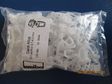 Gardi-Klick Gleiter für Aluminiumschienen mit Faltenleghaken 100 Stück Camping