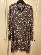 BITTE KAI RAND Denmark Kleid Gr. XL braun rosa Muster 100% Viskose NP 200€