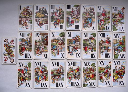 Alte tarot cego spielkarten - /,