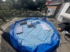 Bestway Steel Pro Pool 3,66*90 mit Sandfilterpumpe, Zubehör, nur Abholung