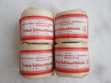 Verbandpäckchen - 4 Stck. Trikot Schlauchbinde - Sanitätspark - Wehrmacht 35er J