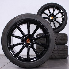 19 Zoll Original Porsche Boxster 982 Cayman 718 Alufelgen Winterreifen schwarz