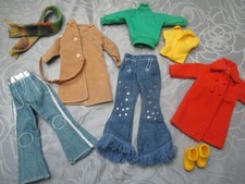 Barbiekleidung: Kleidungsset für Skipper, Mäntel, Hosen, Pullover