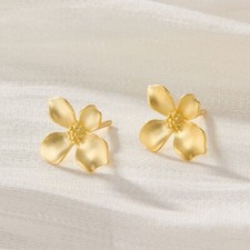 925 Silber Blumen Ohrstecker