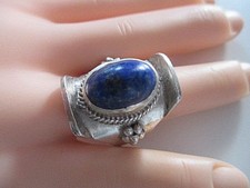 Silber ring lapis - °,