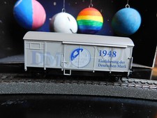 Sachsenmodelle 48812 H0 Wagen mit Werbung „DM- Euro“. Farbe weiß.