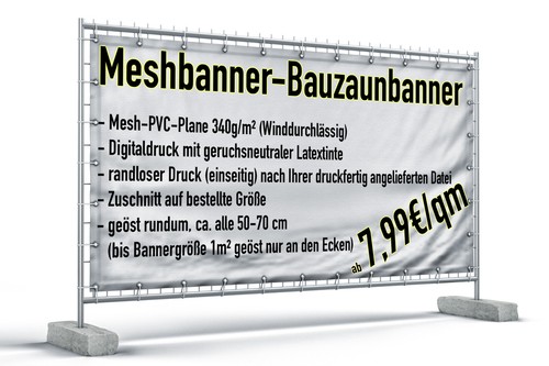 Meshbanner werbeplane - meshbanner,