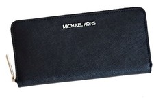 Michael Kors Geldbörse Portemonnaie JET SET TRAVEL ZA CONTINENTAL schwarz