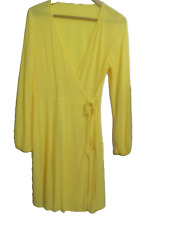 Gelbes Wickelkleid / Strandkleid sonnengelb Gr. M