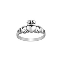 Claddagh Silber Ring Celtic Amulett Irish Keltenschmuck Herz Sterlingsilber 925
