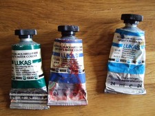 "Lukas" 3x Vintage 24ml Tuben Aquarellfarben