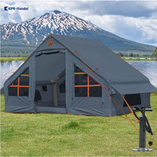 Wasserdichtes Aufblasbares Zelt mit Pumpe | 4-6 Pers. Mesh-Fenster