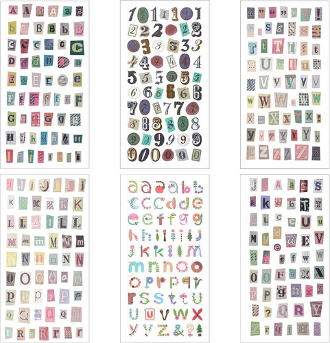 324 stück vintage buchstaben - stück,