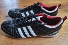 Adidas Adinova Herren Hallenfußballschuhe Gr. 46-NEU-schwarz Leder