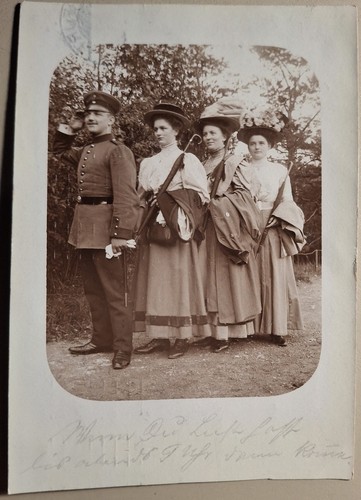 Altes vintage foto soldat - soldat, mit