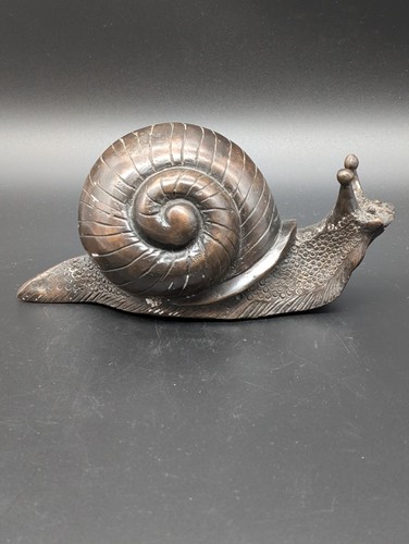 Schnecke bronze figur - bronze,