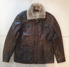 Camp David Lederjacke Braun in  XL neuwertig 