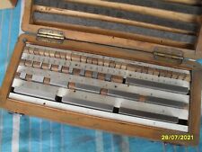 * ENDMAß - SATZ. 47.TEILIG HOMMEL-WERKE. 1,001 - 100 mm IM HOLZKASTEN. TOP ZUST.