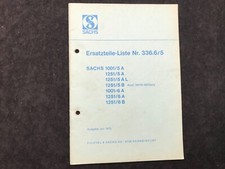Ersatzteilliste Sachs 1001