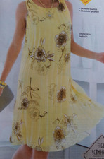 Damen Kleid / Plisseekleid Gr