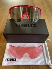 BLIZ Matrix Sportbrille Radbrille Sonnenbrille neon pink Wechselscheibe wie neu
