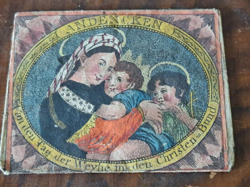 Sehr alter handcolorierter - alter,