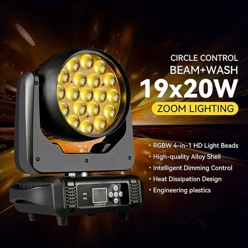 19x20w rgbw moving head - head, beam
