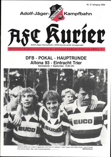 Dfb pokal altona - 84/85,