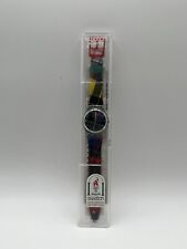 Swatch Quartz SWISS MADE Uhr mit Box 1996 Olympic Games - F.4