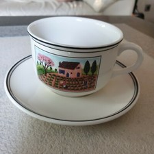 V&B DESIGN NAIF  große Frühstückstasse + Untere VILLEROY&BOCH Neu