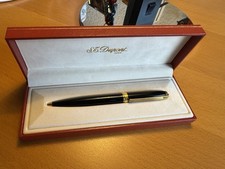 S.T. Dupont Kugelschreiber schwarz vergoldet