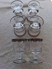 6 Kristallgläser mit