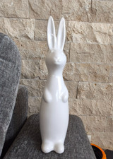 Hase Osterhase Keramik weiße