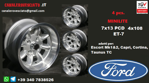 Minilite felgen zoll - minilite, 7j