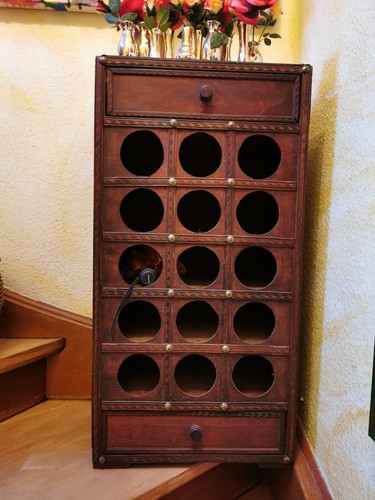Weinregal holz kolonialstil - weinregal,
