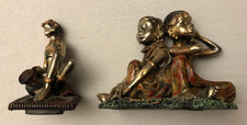 Afrikanische Dekorative Figur 2x Figuren Afrikanischer Stil Deko ca. 9cm hoch