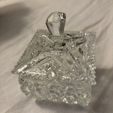 Zuckerdose Bleikristall Zucker Dose Eckig Japan Stil Transparent Deckel Kristall