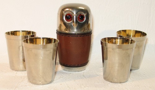 Eulen schnapsbecher set - schnapsbecher, mit