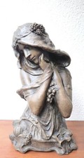 **Antike dekorative Büste im Jugendstil – signiert "Dasbach