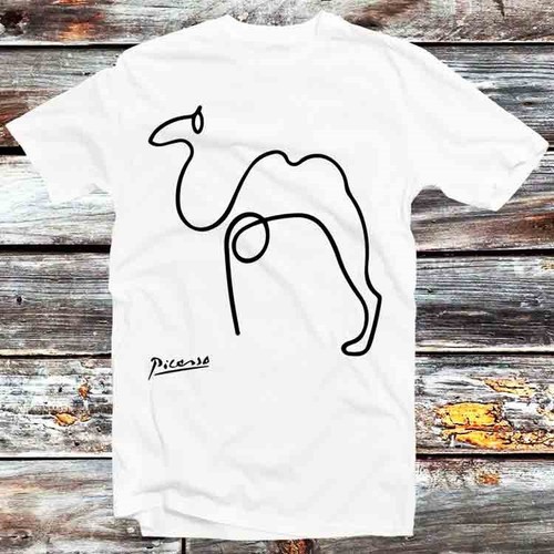 Picasso camel one line - picasso, drawing