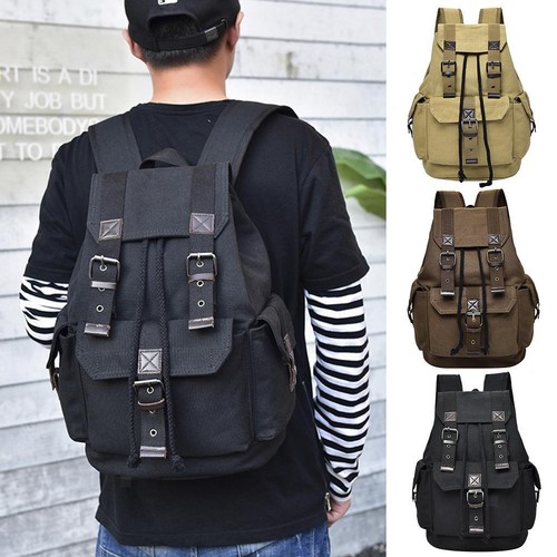 Vintage rucksack aus canvas - rucksack,