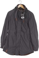 Naketano Mantel Damen Jacke Parka Gr. L Baumwolle Grau #3163554