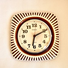 Dugena Keramik Wand Uhr mid