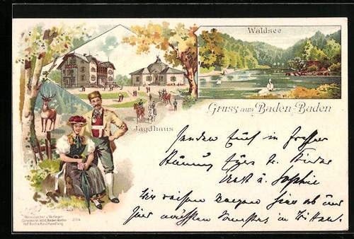 Lithographie baden - lithographie, baden-baden