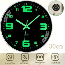 30cm Wanduhr Leuchtend Wanduhr